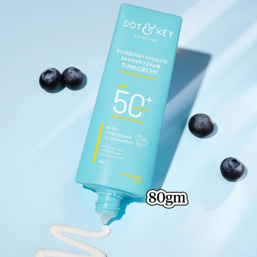 DOT & KEY Blueberry Hydrate Barrier Repair Sunscreen Spf 50+ (80gm)